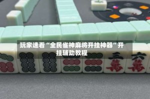 玩家速看“全民雀神麻将开挂神器”开挂辅助教程