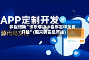 教程辅助“微乐够级小程序怎样免费开挂”(原来确实是有挂)