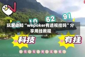 玩家必知“wepoker有透视挂吗”分享用挂教程