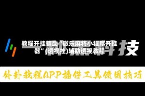 教程开挂辅助“微乐麻将小程序开挂器”(透视挂)辅助透视教程