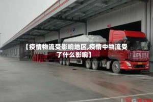 【疫情物流受影响地区,疫情中物流受了什么影响】