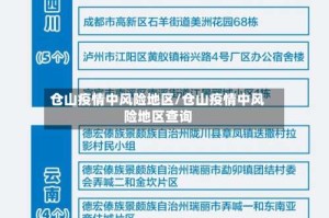 仓山疫情中风险地区/仓山疫情中风险地区查询