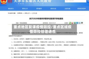 重点地区复课疫情防控/重点区域疫情防控管理通告