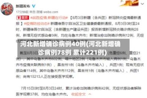 河北新增确诊病例40例(河北新增确诊病例78例 累计221例)