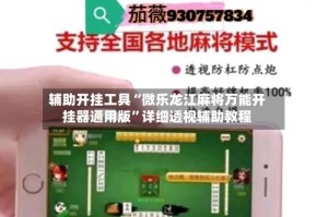 辅助开挂工具“微乐龙江麻将万能开挂器通用版”详细透视辅助教程