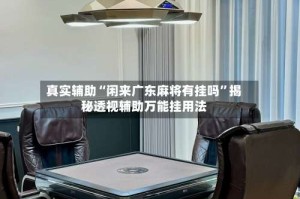 真实辅助“闲来广东麻将有挂吗”揭秘透视辅助万能挂用法