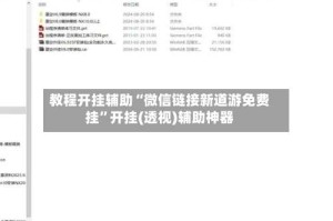 教程开挂辅助“微信链接新道游免费挂”开挂(透视)辅助神器