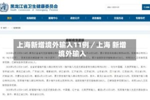 上海新增境外输入11例／上海 新增 境外输入
