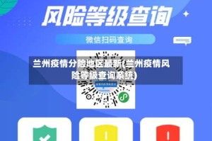 兰州疫情分险地区最新(兰州疫情风险等级查询系统)