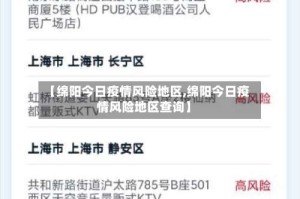 【绵阳今日疫情风险地区,绵阳今日疫情风险地区查询】