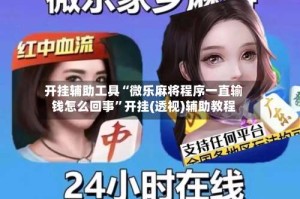 开挂辅助工具“微乐麻将程序一直输钱怎么回事”开挂(透视)辅助教程