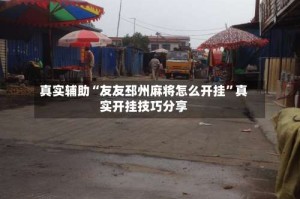 真实辅助“友友邳州麻将怎么开挂”真实开挂技巧分享