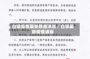 白银疫情最新数据消息／白银最新疫情通报