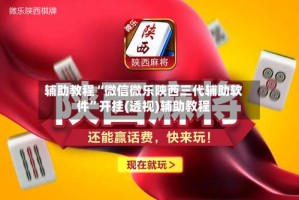 辅助教程“微信微乐陕西三代辅助软件”开挂(透视)辅助教程
