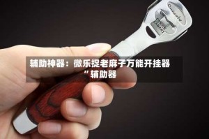 辅助神器：微乐捉老麻子万能开挂器”辅助器