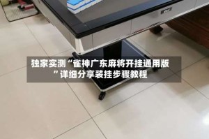 独家实测“雀神广东麻将开挂通用版”详细分享装挂步骤教程