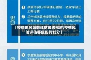 【疫情地区风险评估等级标准,疫情风险评估等级如何划分】