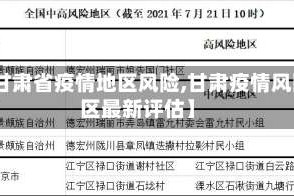 【甘肃省疫情地区风险,甘肃疫情风险区最新评估】