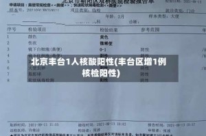 北京丰台1人核酸阳性(丰台区增1例核检阳性)