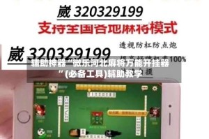 辅助神器“微乐河北麻将万能开挂器”(必备工具)辅助教学