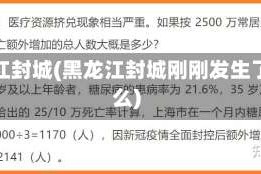 黑龙江封城(黑龙江封城刚刚发生了什么)