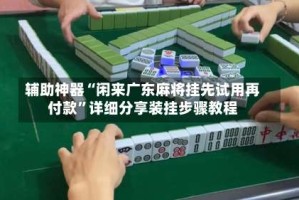 辅助神器“闲来广东麻将挂先试用再付款”详细分享装挂步骤教程