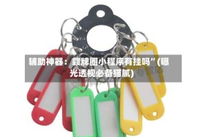 辅助神器：赣牌圈小程序有挂吗”(曝光透视必备猫腻)