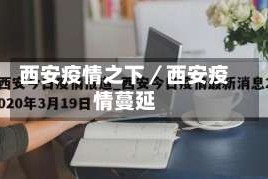 西安疫情之下／西安疫情蔓延