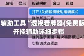 开挂辅助工具“透视看牌器(免费版)”开挂辅助详细步骤