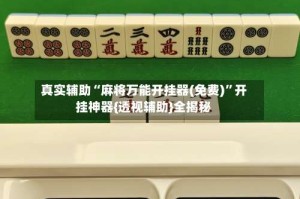 真实辅助“麻将万能开挂器(免费)”开挂神器{透视辅助}全揭秘