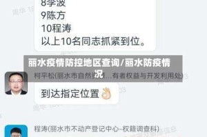 丽水疫情防控地区查询/丽水防疫情况