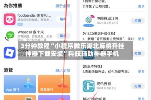 3分钟教程“小程序微乐湖北麻将开挂神器下载安装”科技辅助神器手机