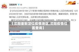 【沈阳重新定位疫情地区,沈阳疫情位置查询】