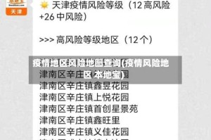 疫情地区风险地图查询(疫情风险地区 本地宝)