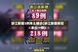 浙江新增3例本土确诊(浙江新增新冠本土一例)