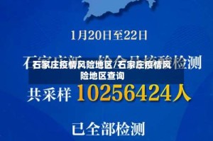 石家庄疫情风险地区/石家庄疫情风险地区查询