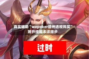 真实辅助“wepoker德州透视购买”附开挂脚本详细步