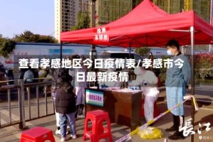 查看孝感地区今日疫情表/孝感市今日最新疫情