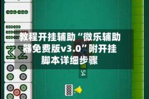 教程开挂辅助“微乐辅助器免费版v3.0”附开挂脚本详细步骤