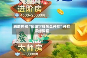 辅助神器“同城字牌怎么开挂”开挂详细教程