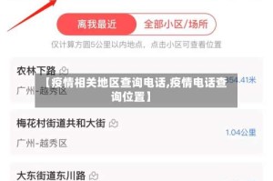 【疫情相关地区查询电话,疫情电话查询位置】