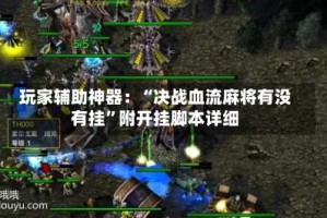 玩家辅助神器：“决战血流麻将有没有挂”附开挂脚本详细