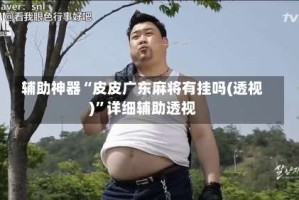 辅助神器“皮皮广东麻将有挂吗(透视)”详细辅助透视