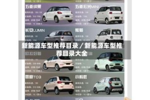 新能源车型推荐目录／新能源车型推荐目录大全