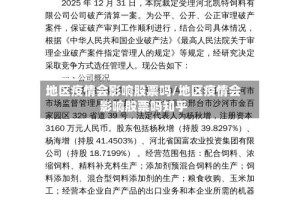 地区疫情会影响股票吗/地区疫情会影响股票吗知乎