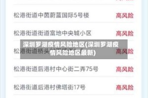 深圳罗湖疫情风险地区(深圳罗湖疫情风险地区最新)