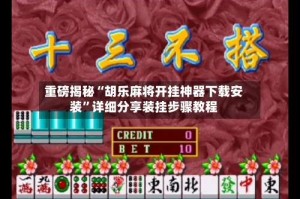 重磅揭秘“胡乐麻将开挂神器下载安装”详细分享装挂步骤教程