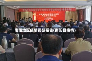 南阳地区疫情调研报告(南阳县疫情)