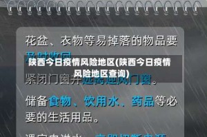 陕西今日疫情风险地区(陕西今日疫情风险地区查询)