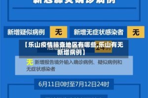 【乐山疫情排查地区有哪些,乐山有无新增病例】